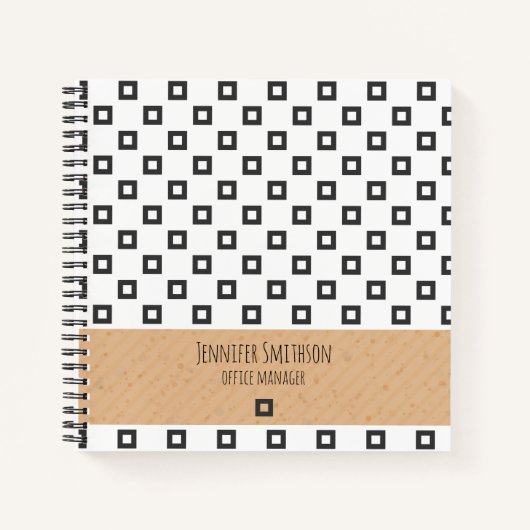 Moderne geometrische stijlboekbol notitieboek (Voorkant)