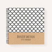 Moderne geometrische stijlboekbol notitieboek (Voorkant)