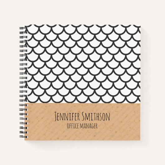 Moderne geometrische stijlboekbol notitieboek (Voorkant)