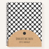 Moderne geometrische stijlboekbol notitieboek (Voorkant)