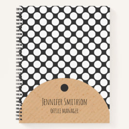 Moderne geometrische stijlboekbol notitieboek