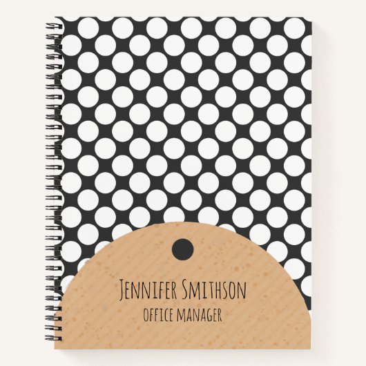 Moderne geometrische stijlboekbol notitieboek (Voorkant)