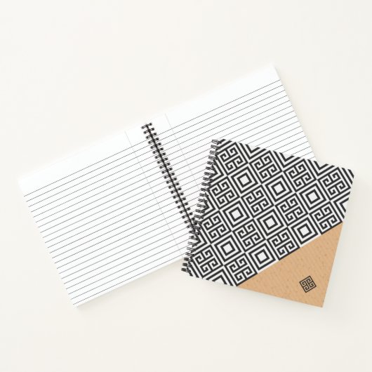 Moderne geometrische stijlboekbol notitieboek (Binnen)