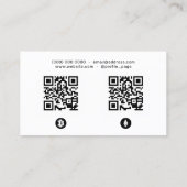 Moderne geometrische stijlcrypto visitekaartje (Achterkant)