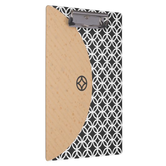 Moderne geometrische stijlklembord klembord (Rechts)