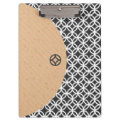 Moderne geometrische stijlklembord klembord (Voorkant)