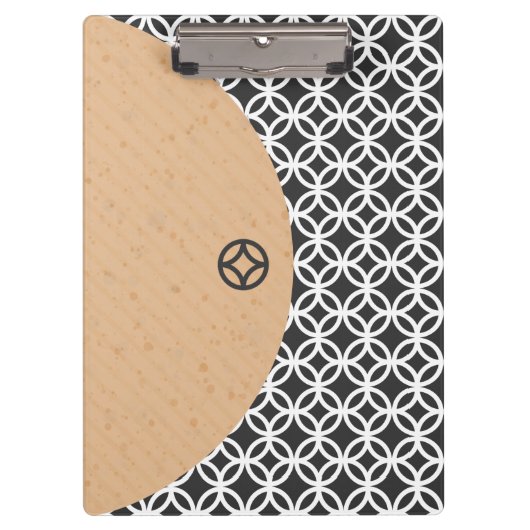 Moderne geometrische stijlklembord klembord (Voorkant)