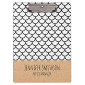 Moderne geometrische stijlklembord klembord (Voorkant)