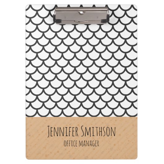 Moderne geometrische stijlklembord klembord (Voorkant)