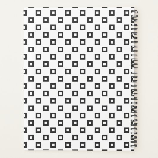 Moderne geometrische stijlplanner planner (Achterkant)