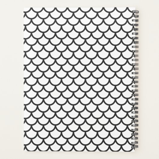 Moderne geometrische stijlplanner planner (Achterkant)