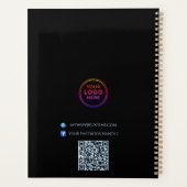 Moderne Geometrische Strakke Minimalistische Planner (Achterkant)