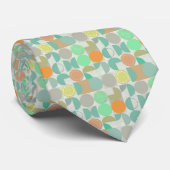 Moderne geometrische stropdas met meerdere kleuren (Opgerold)
