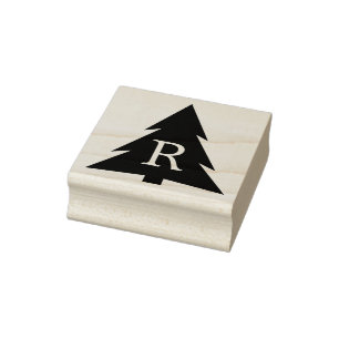 Moderne geometrische structuur Silhouette met mono Rubberstempel