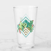 Moderne geometrische Succulenten & Cactus Planter Glas (Achterkant)