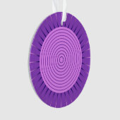 Moderne Geometrische Sunburst - Amethyst Paars Ornament (voorkant)