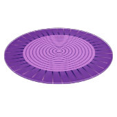 Moderne Geometrische Sunburst - Amethyst Paars Snijplank (Hoek)