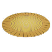 Moderne Geometrische Sunburst - Mustard Gold / Gee Snijplank (Hoek)