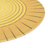 Moderne Geometrische Sunburst - Mustard Gold / Gee Snijplank (Hoek)