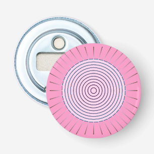 Moderne Geometrische Sunburst - Zonnebeelden van r Button Flesopener
