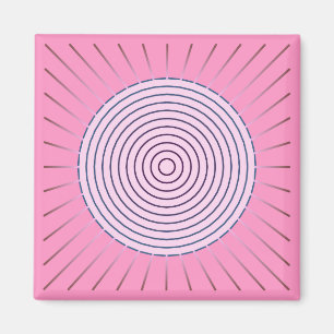 Moderne Geometrische Sunburst - Zonnebeelden van r Magneet