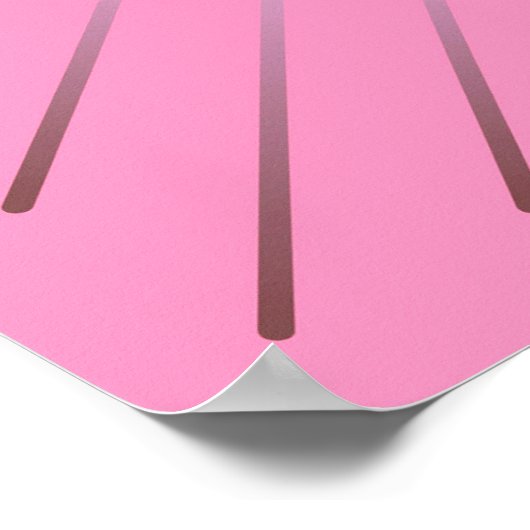 Moderne Geometrische Sunburst - Zonnebeelden van r Poster (Hoek)