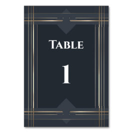 Moderne Geometrische Tafel Nummer – Bruiloft & Eve Kaart