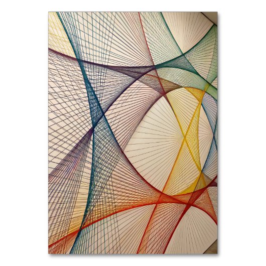 Moderne Geometrische Tafelkaart Kaart (Voorkant)