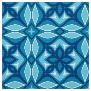 Moderne geometrische tegelpatroonkleuren van denim stof