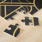 Moderne geometrische Tegels Art Deco Legpuzzel (Zijkant)