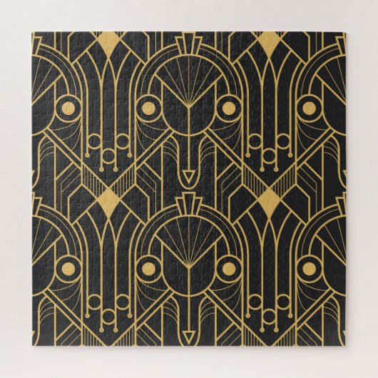 Moderne geometrische Tegels Art Deco Legpuzzel (Verticaal)