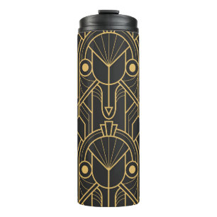 Moderne geometrische Tegels Art Deco Thermosbeker