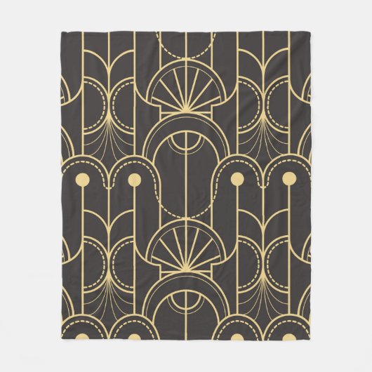 Moderne geometrische tegels fleece deken (Voorkant)