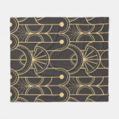 Moderne geometrische tegels fleece deken (Voorkant (Horizontaal))