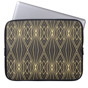 Moderne geometrische tegels patroon laptop sleeve