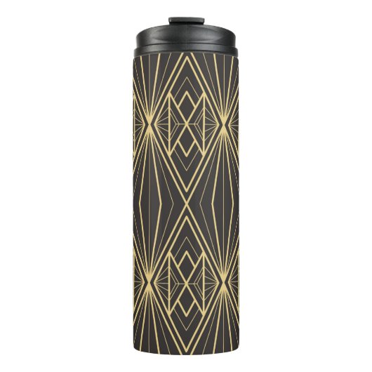 Moderne geometrische tegels patroon thermosbeker (Voorkant)