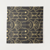 Moderne geometrische tegels patroon wandkleed (Voorkant (horizontaal))