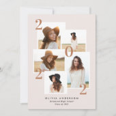 Moderne geometrische terracotta met meerdere foto' aankondiging (Voorkant)