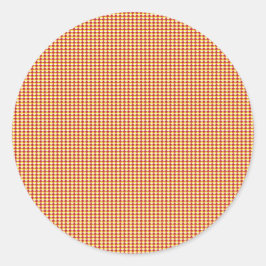 Moderne Geometrische Terug naar School Patroon Ronde Sticker