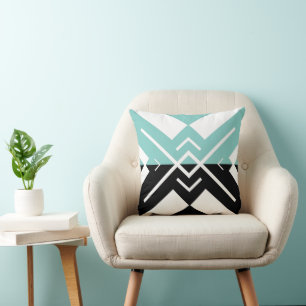 Moderne geometrische trendy kleurblok minimalistis kussen