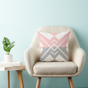 Moderne geometrische trendy kleurblok minimalistis kussen