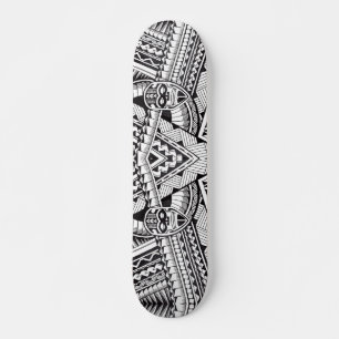 Moderne geometrische tribale patronen persoonlijk skateboard
