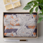 Moderne geometrische tulp lijnkunstpatroon (5) tissuepapier (Geschenk)