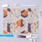 Moderne geometrische tulp lijnkunstpatroon (5) tissuepapier (Craft)