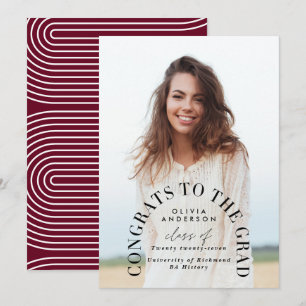 Moderne geometrische typografie fotoboogafstuderen