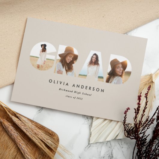 Moderne geometrische typografie fotoboogafstuderen