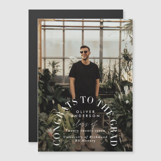 Moderne geometrische typografie fotoboogafstuderen (Voorkant / Achterkant)