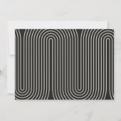 Moderne geometrische typografie fotoboogafstuderen aankondiging (Achterkant)