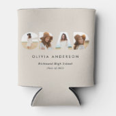 Moderne geometrische typografie fotoboogafstuderen blikjeskoeler (Voorkant)