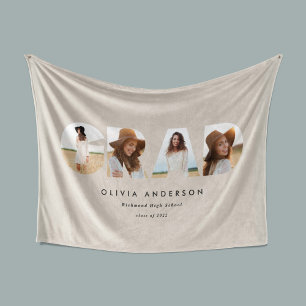 Moderne geometrische typografie fotoboogafstuderen fleece deken